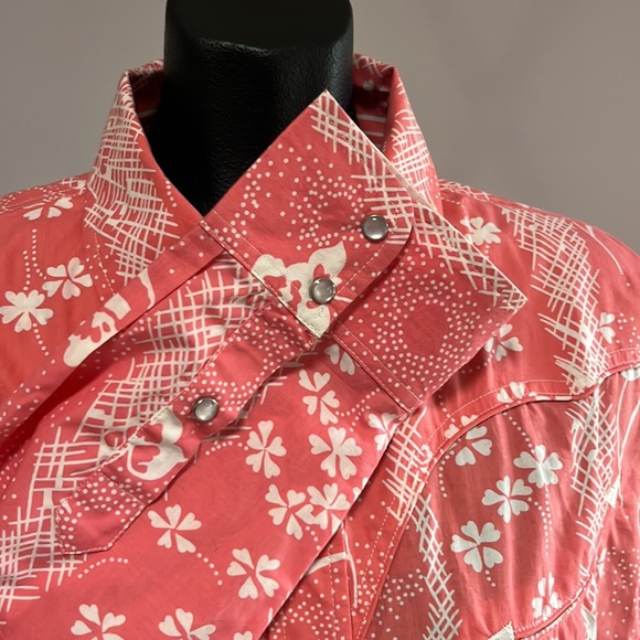 Outback Trading Co. NWT Chelsea Shirt- Floral Print with pearl snaps sz XL - Picture 5 of 11